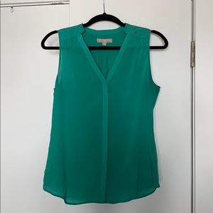 Banana Republic teal sleeveless top